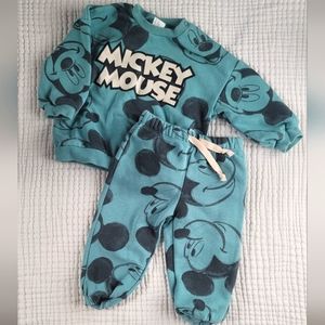 H&M baby Mockey Mouse sweatshirt and pants